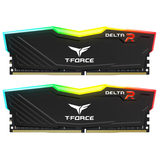 TEAM T-Force Delta 32GB Kit (16GBx2) 3600Mhz DDR4 RGB Desktop Memory