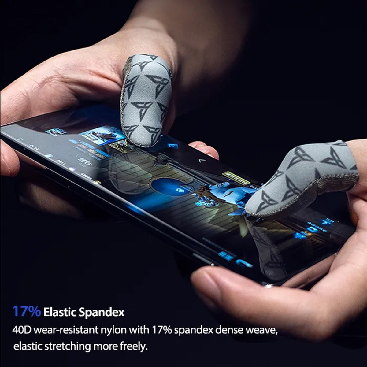 Flydigi P1 Lite - Silver Cloth Mobile Gaming Finger Sleeve