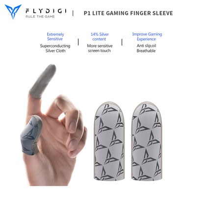 Flydigi P1 Lite - Silver Cloth Mobile Gaming Finger Sleeve