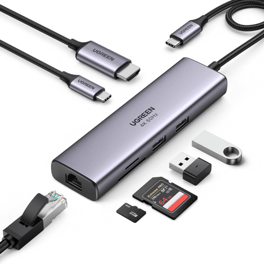 UGREEN 7-in-1 USB-C Hub - 5Gbps - CM512