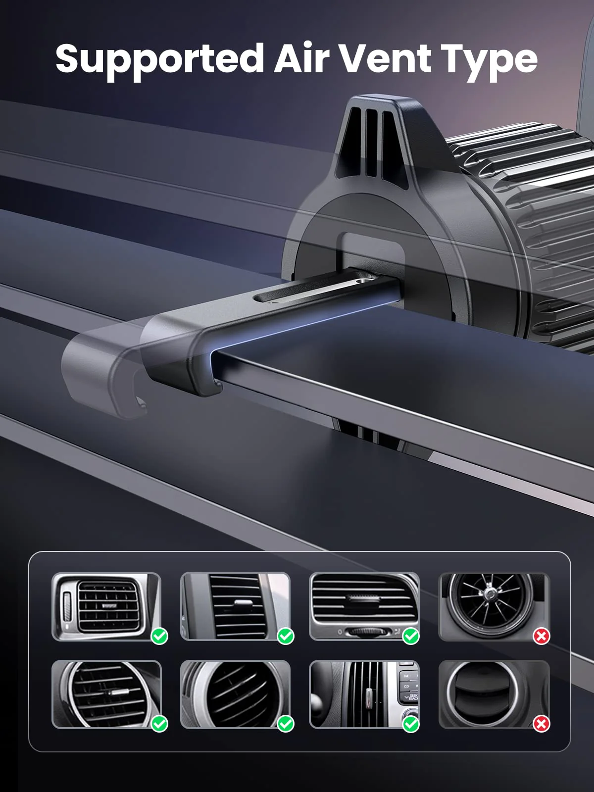 UGREEN Magnetic Car Wireless Charger - CD345