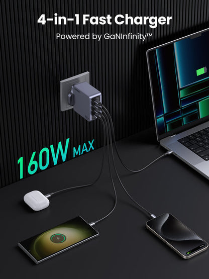 UGREEN Nexode PRO 160W GaN Fast Charger + 100W Cable - X763