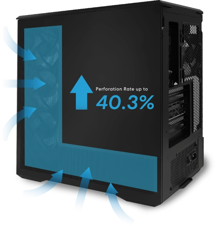 Lian Li Vector V100 Mini - Tempered Glass mATX Mid-Tower Case