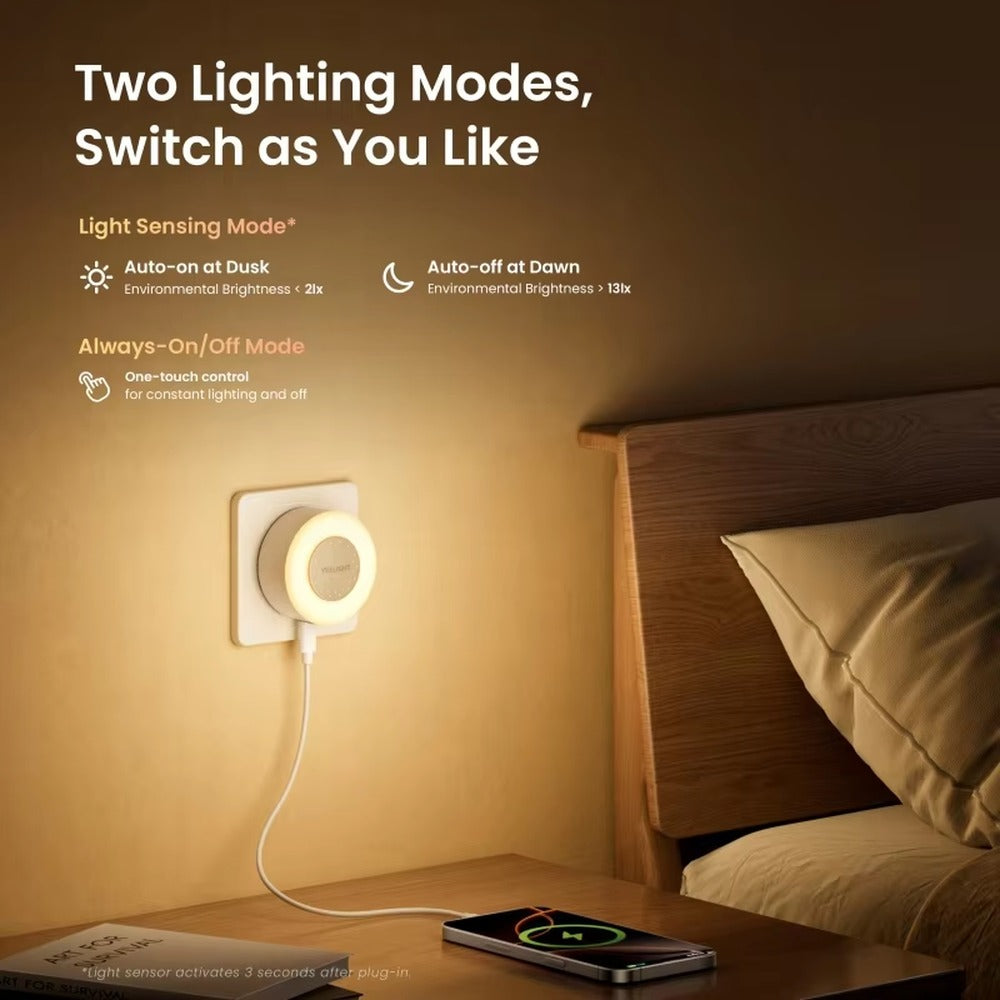 Yeelight Jelly 4 Plus - Plug In USB Charger with Night Light