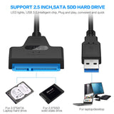 USB 3.0 to SATA III UASP Adapter Cable for 2.5" Hard Drive