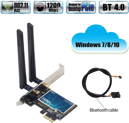 Fenvi FV-AC1200 PCIe Wi-Fi 5 + Bluetooth 4.2 wireless network adapter