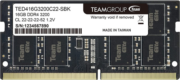 Team Group Elite 8GB / 16GB / 32GB 3200MHz DDR4 Laptop Memory