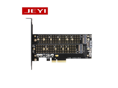 JEYI SK6 M.2 NVMe (M Key) & NGFF (B Key) SSD to PCI-E 3.0 x4 Adapter