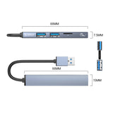 ORICO USB-A to USB3.0 Hub - 4-Port With TF Card Slot