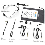FIFINE C1 - Omnidirectional Lavalier Lapel + Headset Microphone
