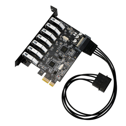 7 Port USB 3.0 PCI Express (PCIe) Expansion Card